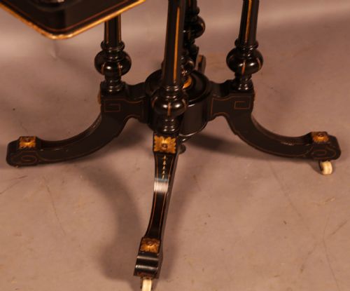 A GOOD VICTORIAN GAMES TABLE - ADDITIONAL PHOTO 9
