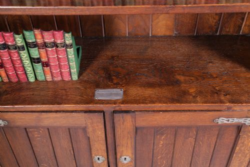 A GOOD AESTHETIC MOVEMENT OPEN BOOKCASE - ADDITIONAL PHOTO 7
