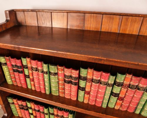 A GOOD AESTHETIC MOVEMENT OPEN BOOKCASE - ADDITIONAL PHOTO 8