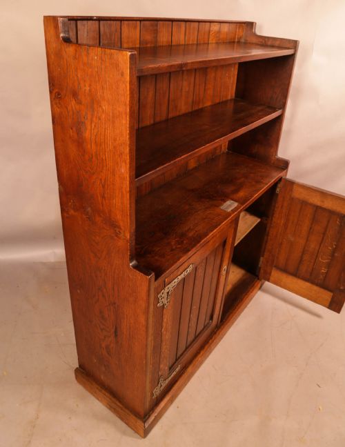 A GOOD AESTHETIC MOVEMENT OPEN BOOKCASE - ADDITIONAL PHOTO 10