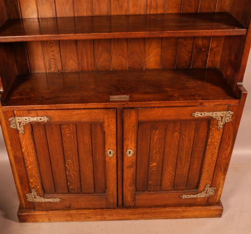 A GOOD AESTHETIC MOVEMENT OPEN BOOKCASE - ADDITIONAL PHOTO 11