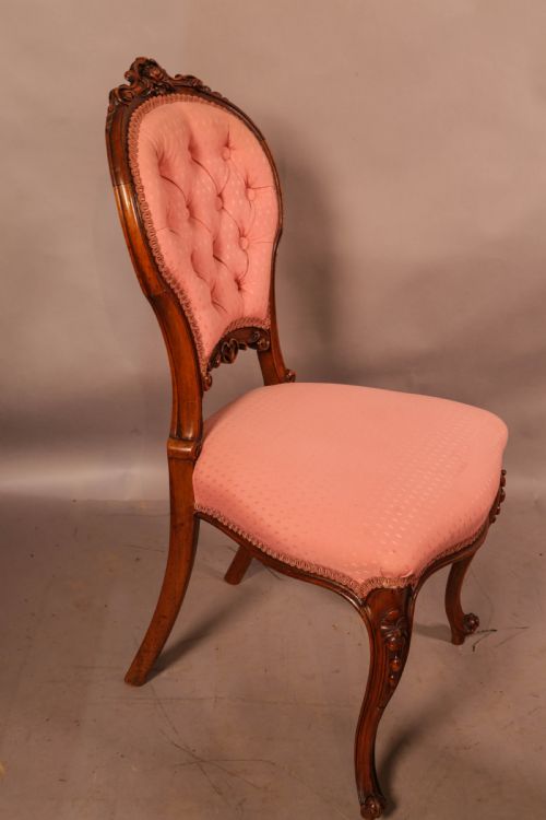 A SET OF 4 VICTORIAN WALNUT DINING CHAIRS SUPER QUALITY - ADDITIONAL PHOTO 10
