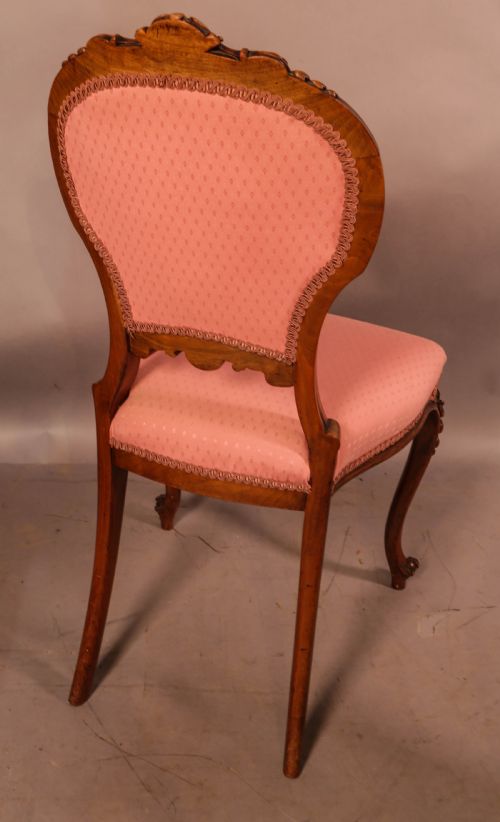 A SET OF 4 VICTORIAN WALNUT DINING CHAIRS SUPER QUALITY - ADDITIONAL PHOTO 11