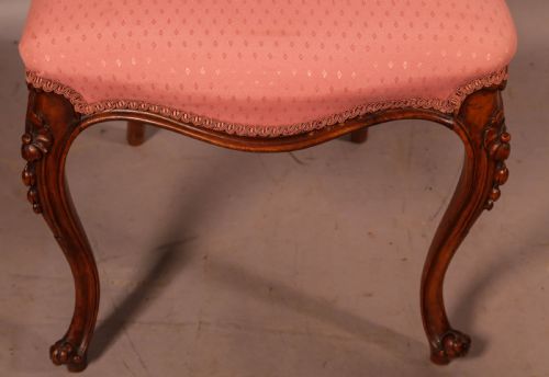 A SET OF 4 VICTORIAN WALNUT DINING CHAIRS SUPER QUALITY - ADDITIONAL PHOTO 12