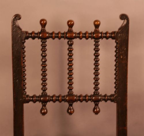 AN IMPRESSIVE 17TH CENTURY BACK STOOL - ADDITIONAL PHOTO 6