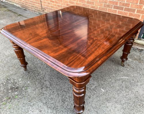 A SUPER EARLY VICTORIAN EXTENDING DINING TABLE - ADDITIONAL PHOTO 12