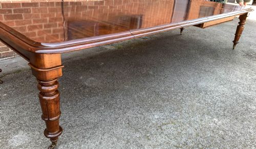 A SUPER EARLY VICTORIAN EXTENDING DINING TABLE - ADDITIONAL PHOTO 20