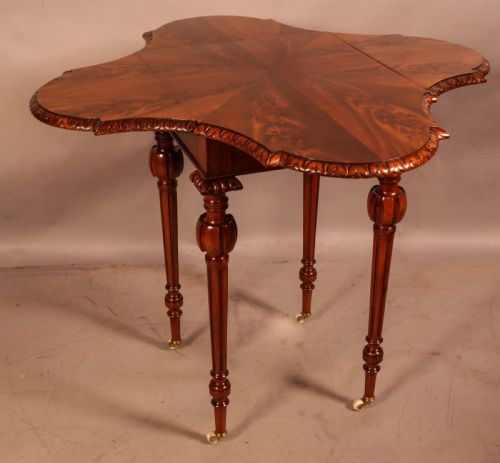 A GOOD OCCAISIONAL DROP FLAP TABLE - ADDITIONAL PHOTO 2
