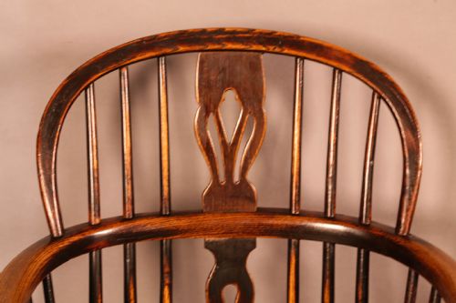 A SET OF 4 ASH AND ELM WINDSOR CHAIRS ROCKLEY MAKER - ADDITIONAL PHOTO 11