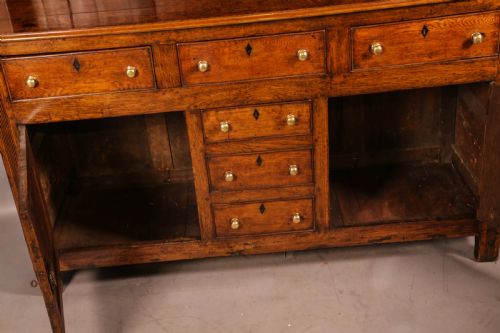 A GOOD GEORGIAN OAK WELSH DRESSER - ADDITIONAL PHOTO 6