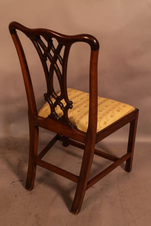A SET OF 8 CHIPPENDALE STYLE DINING CHAIRS C 1890 - ADDITIONAL PHOTO 6