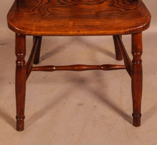 A RARE YEW WOOD WINDSOR CHAIR BY AMOS GRANTHAM - ADDITIONAL PHOTO 3
