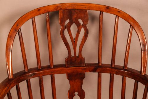 A RARE YEW WOOD WINDSOR CHAIR BY AMOS GRANTHAM - ADDITIONAL PHOTO 8