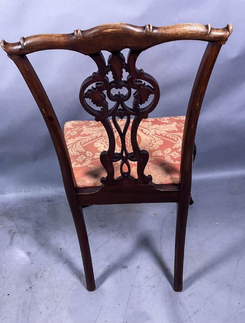 A SUPERB SET OF 12 VICTORIAN CHIPPENDALE DINING CHAIRS MAHOGANY - ADDITIONAL PHOTO 7