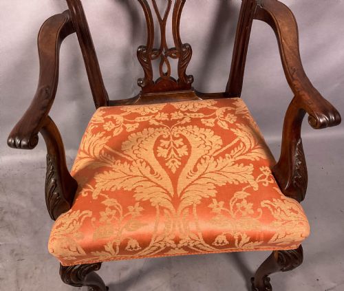 A SUPERB SET OF 12 VICTORIAN CHIPPENDALE DINING CHAIRS MAHOGANY - ADDITIONAL PHOTO 12