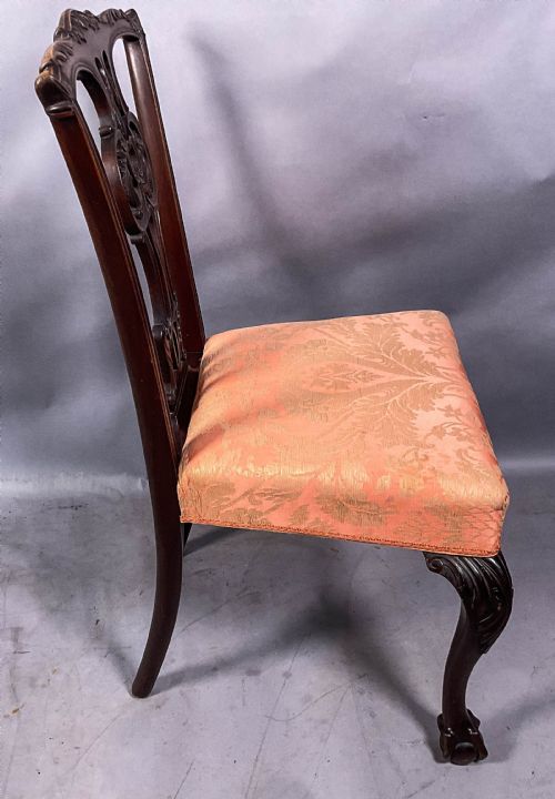 A SUPERB SET OF 12 VICTORIAN CHIPPENDALE DINING CHAIRS MAHOGANY - ADDITIONAL PHOTO 17
