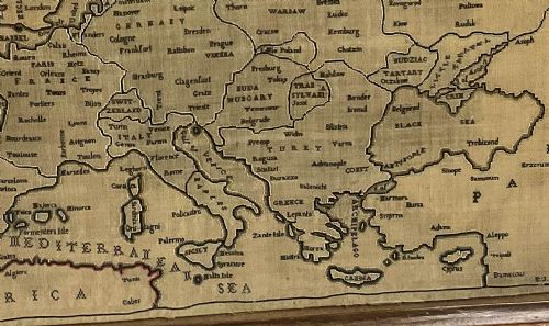 A VERY GOOD MAP SAMPLER C 1840 - ADDITIONAL PHOTO 3