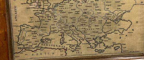 A VERY GOOD MAP SAMPLER C 1840 - ADDITIONAL PHOTO 4