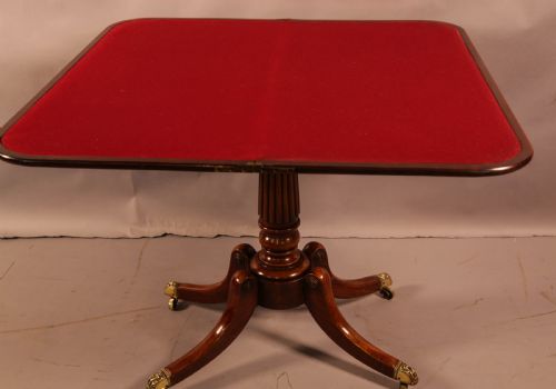 A GEORGIAN MAHOGANY GAMES TABLE - ADDITIONAL PHOTO 6