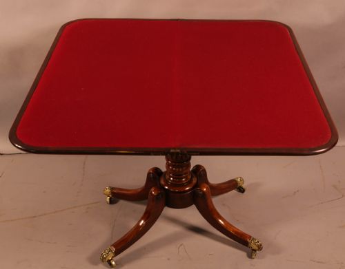 A GEORGIAN MAHOGANY GAMES TABLE - ADDITIONAL PHOTO 7