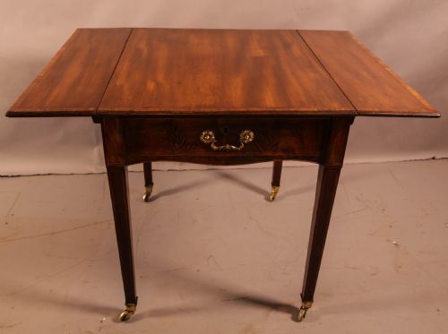 A SUPER GEORGIAN LIBRARY PEMBROKE TABLE - ADDITIONAL PHOTO 6