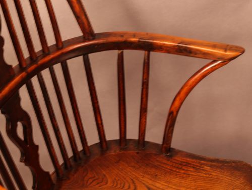 A SUPER THAMES VALLEY YEW WINDSOR CHAIR - ADDITIONAL PHOTO 11