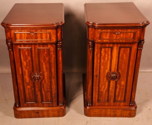fantastic pair of victorian bedside chests - CATEGORY: ANTIQUE CUPBOARDS - DATED VICTORIAN