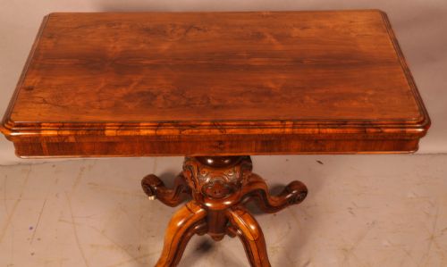 A GOOD WILLIAM IV TEA TABLE IN ROSEWOOD - ADDITIONAL PHOTO 6