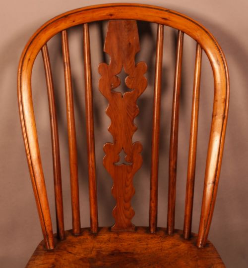 A BEST MODEL YEW WINDSOR KITCHEN CHAIR ALLSOP WORKSOP - ADDITIONAL PHOTO 4