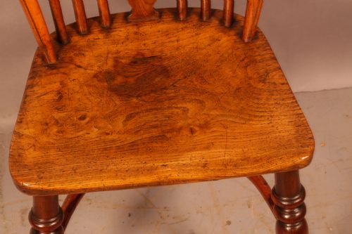 A BEST MODEL YEW WINDSOR KITCHEN CHAIR ALLSOP WORKSOP - ADDITIONAL PHOTO 5