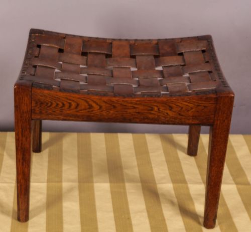 SIMPSON OF KENDALL FOOT STOOL ARTS AND CRAFTS - ADDITIONAL PHOTO 1