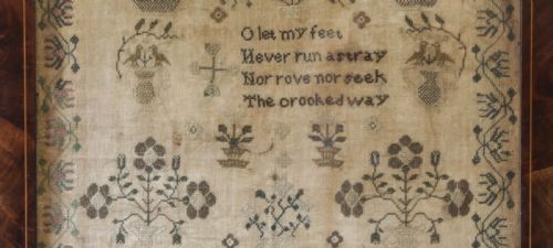 GEORGIAN NEEDLEWORK SAMPLER ELIZA WATSON OF THORNE 1820 - ADDITIONAL PHOTO 2