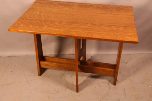 ARTS AND CRAFTS DROP LEAF DINING TABLE - ADDITIONAL PHOTO 5