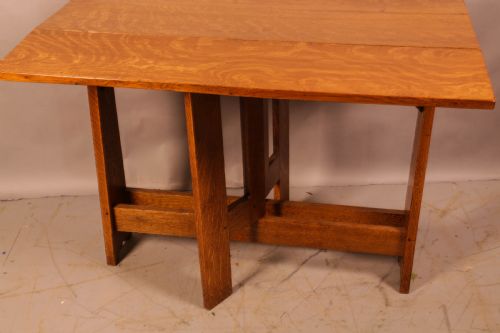 ARTS AND CRAFTS DROP LEAF DINING TABLE - ADDITIONAL PHOTO 8
