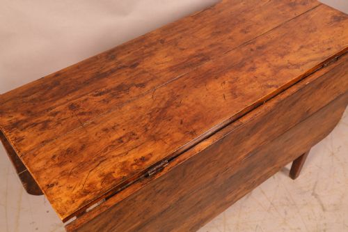 A VERY RARE GEORGIAN GATE LEG DINING TABLE IN YEW WOOD - ADDITIONAL PHOTO 1