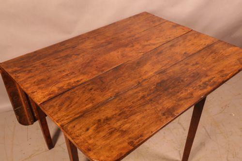 A VERY RARE GEORGIAN GATE LEG DINING TABLE IN YEW WOOD - ADDITIONAL PHOTO 5