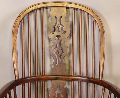 HIGH BACK YEW WOOD WINDSOR CHAIR GABBITASS WORKSOP - ADDITIONAL PHOTO 5