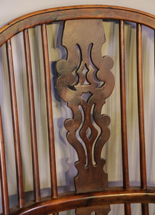 HIGH BACK YEW WOOD WINDSOR CHAIR GABBITASS WORKSOP - ADDITIONAL PHOTO 8