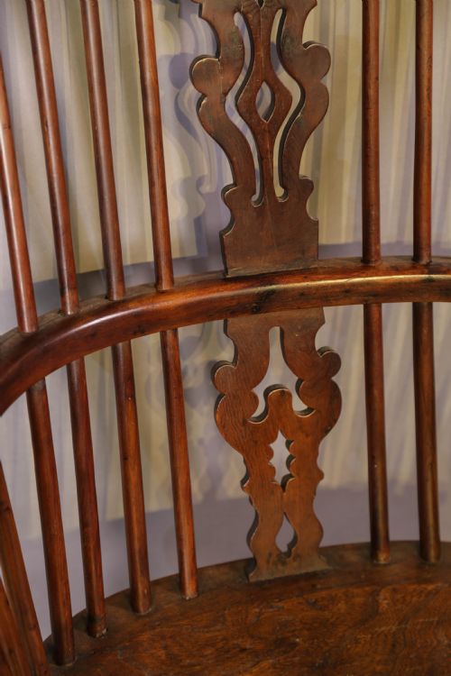 HIGH BACK YEW WOOD WINDSOR CHAIR GABBITASS WORKSOP - ADDITIONAL PHOTO 9