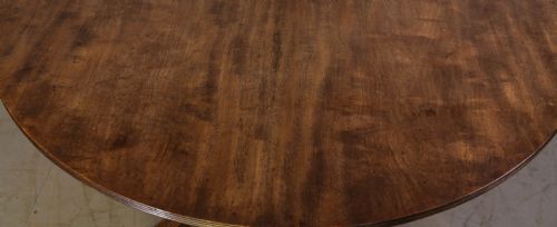 A RARE GEORGIAN CIRCULAR TOP DINING TABLE IN MAHOGANY - ADDITIONAL PHOTO 3