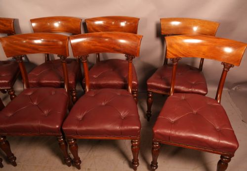 A SUPER SET OF 8 VICTORIAN DINING CHAIRS MAHOGANY - ADDITIONAL PHOTO 2