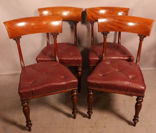 A SUPER SET OF 8 VICTORIAN DINING CHAIRS MAHOGANY - ADDITIONAL PHOTO 4