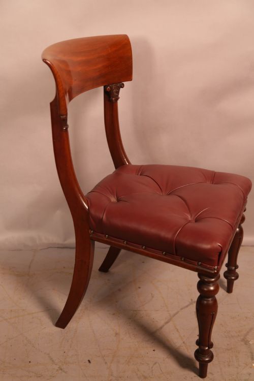 A SUPER SET OF 8 VICTORIAN DINING CHAIRS MAHOGANY - ADDITIONAL PHOTO 6