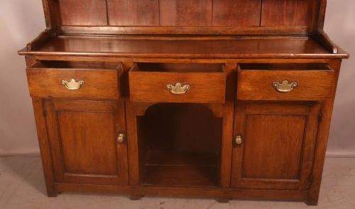 A GEORGIAN OAK WELSH DRESSER VERY SMALL SIZE - ADDITIONAL PHOTO 3
