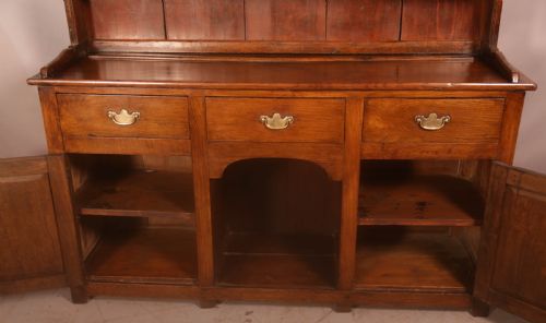 A GEORGIAN OAK WELSH DRESSER VERY SMALL SIZE - ADDITIONAL PHOTO 4