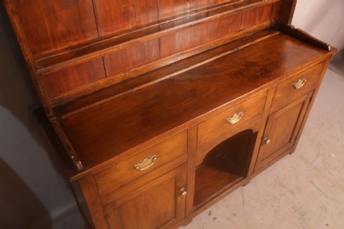 A GEORGIAN OAK WELSH DRESSER VERY SMALL SIZE - ADDITIONAL PHOTO 6