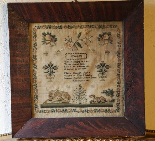 NEEDLEWORK SAMPLERMARTHA HOBCROFT 1839 - ADDITIONAL PHOTO 1