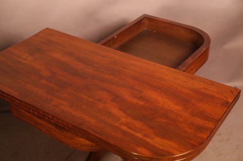 A GOOD REGENCY GAMES TABLE IN MAHOGANY - ADDITIONAL PHOTO 6