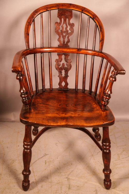 A SUPER YEW WOOD WINDSOR CHAIR BY GABBITASS OF WORKSOP - ADDITIONAL PHOTO 2