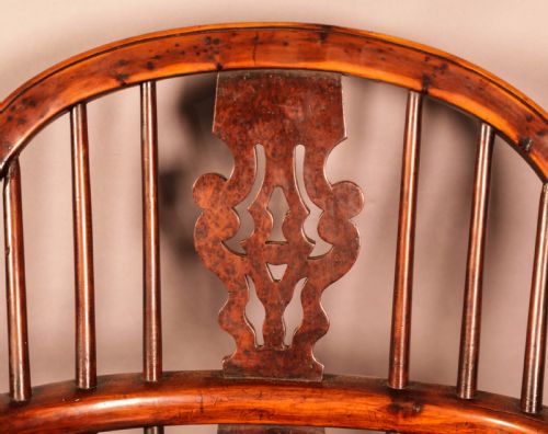 A SUPER YEW WOOD WINDSOR CHAIR BY GABBITASS OF WORKSOP - ADDITIONAL PHOTO 9